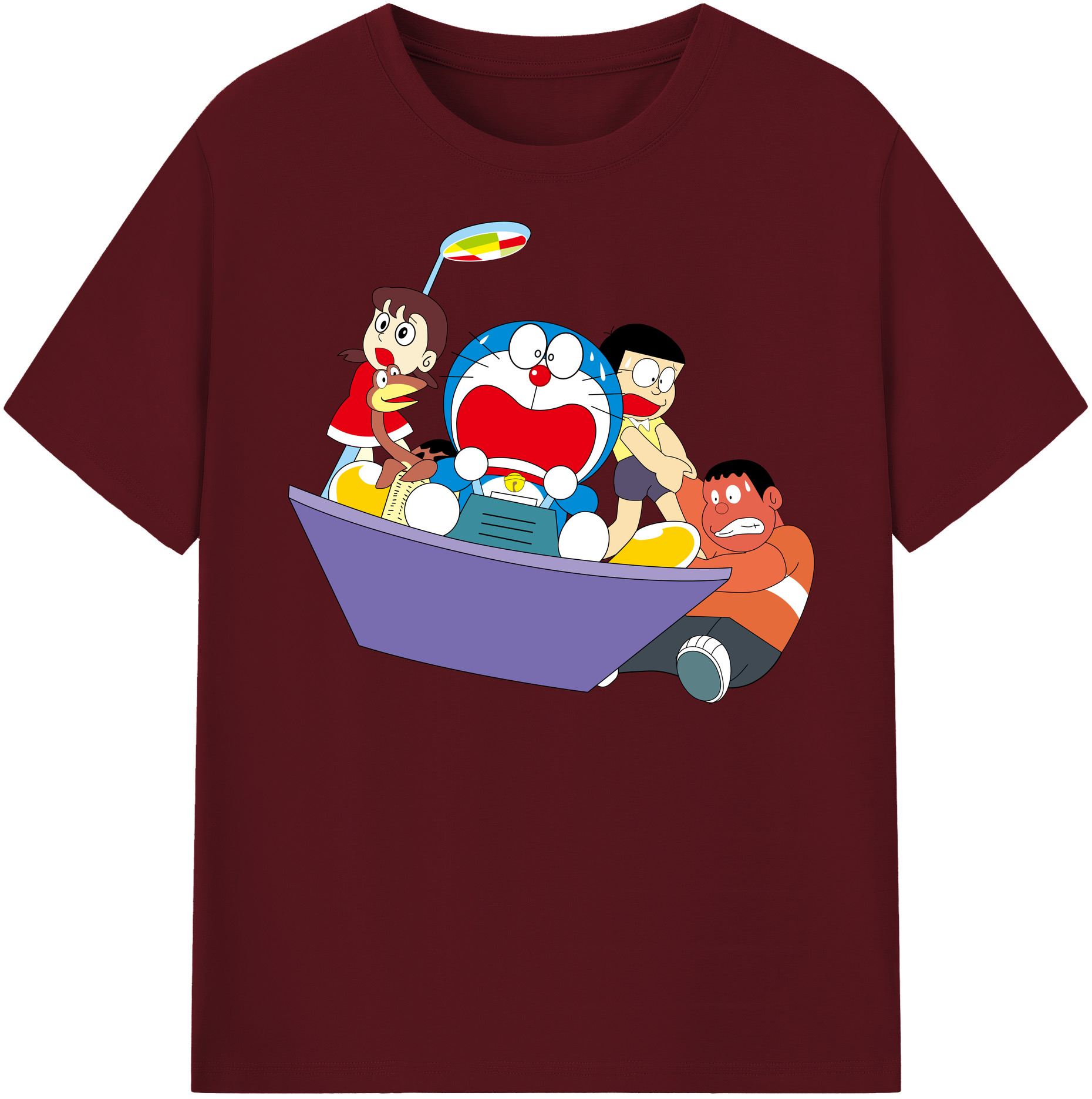 （画像用） ドラえもん Doraemon 綿100％半袖Tシャツ（フロントプリント）